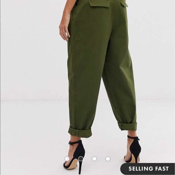ASOS ovoid pleat front peg pants - Picture 2 of 3